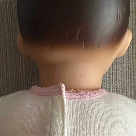 American Girl bitty baby Doll with White and Pink Outfit - Picture 2 of 11